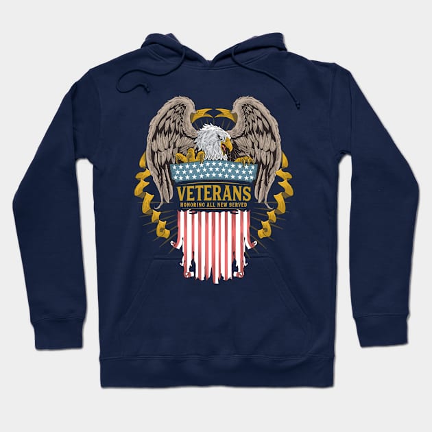 eagle veterans honor Hoodie by Mako Design 